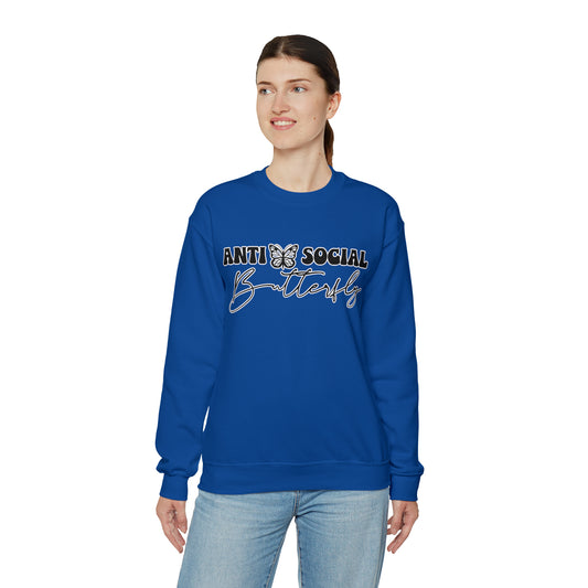 Antisocial Butterfly: Unisex Heavy Blend™ Crewneck Sweatshirt