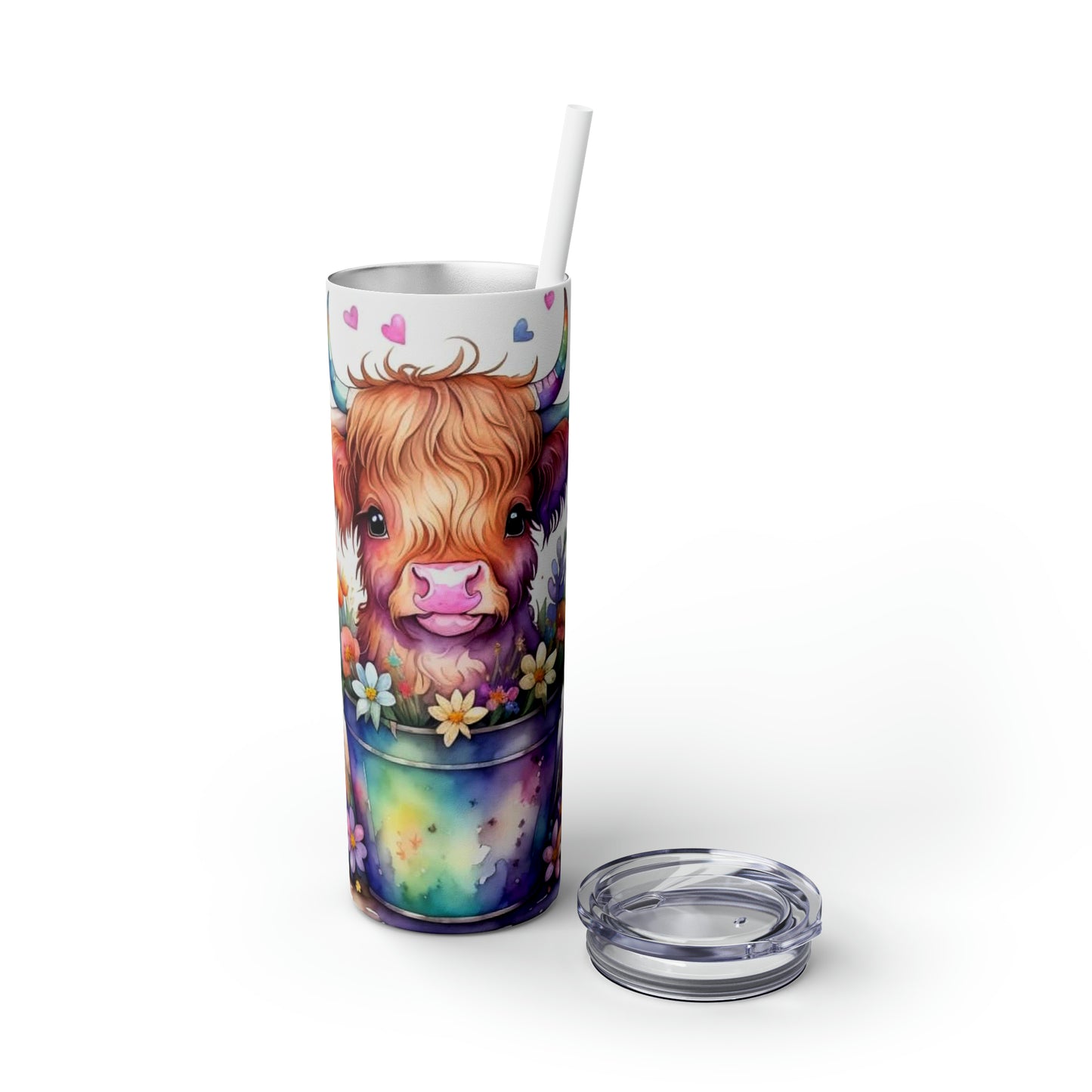 Baby Rainbow Highland Cow - 20oz Tumbler