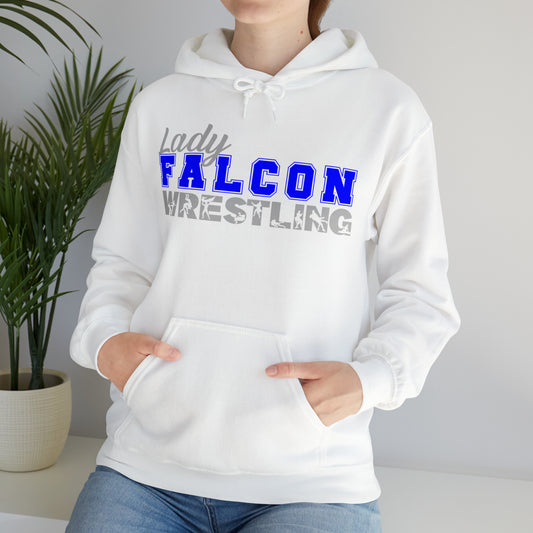 Lady Falcon Wrestling 2-Sided: Unisex Heavy Blend™ Hooded Sweatshirt