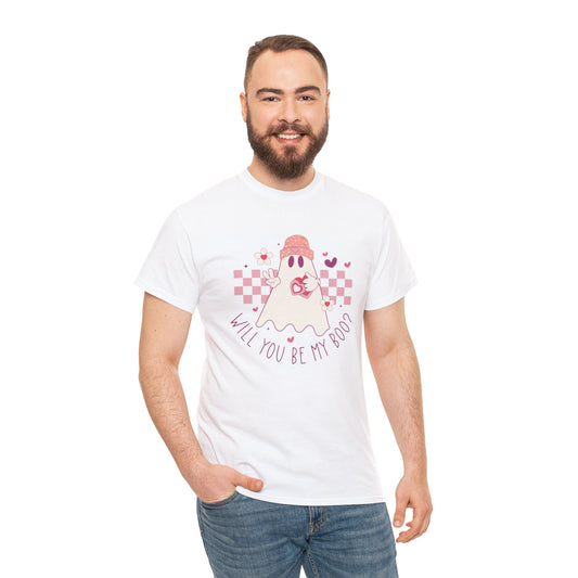 Will You Be My Boo: Unisex Heavy Cotton Tee
