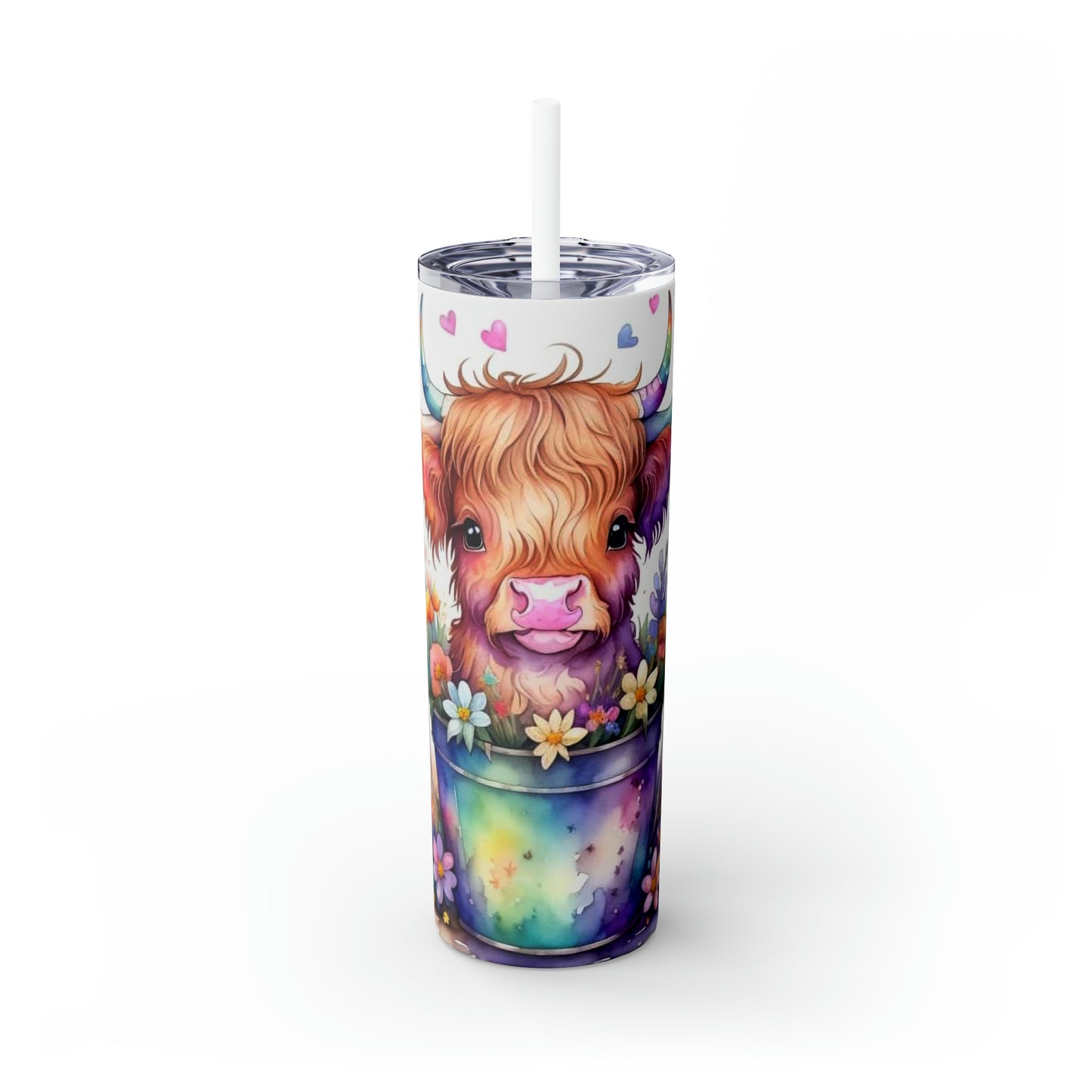 Baby Rainbow Highland Cow - 20oz Tumbler