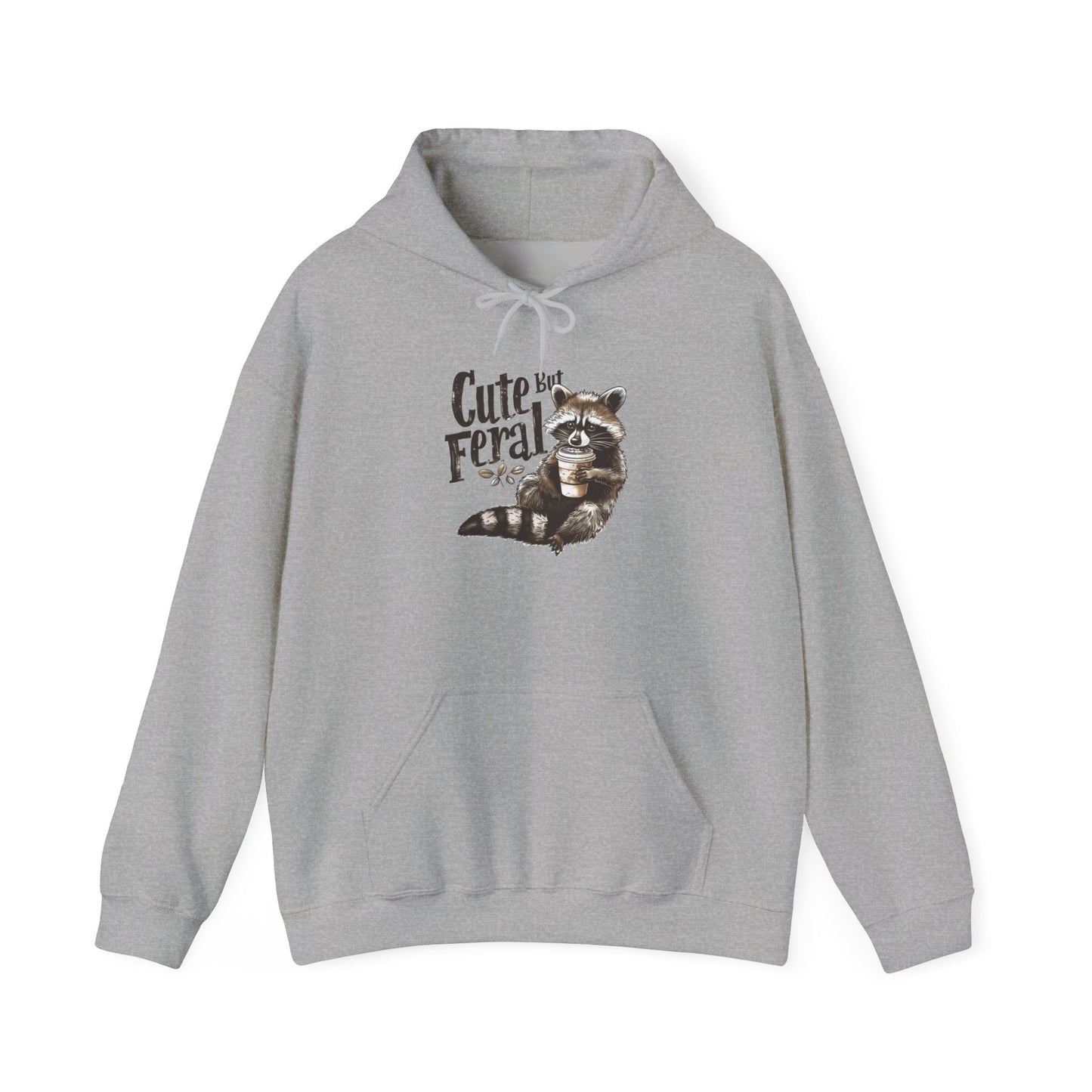 Cute but Feral - Unisex Heavy Blend™ Hooded Sweatshirt