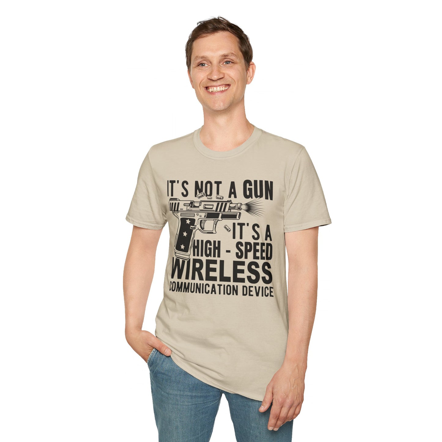 High Speed Communication Device Unisex Softstyle T-Shirt