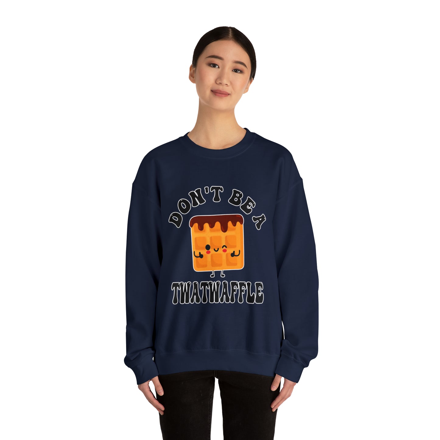 Don't Be a Twatwaffle: Unisex Heavy Blend™ Crewneck Sweatshirt