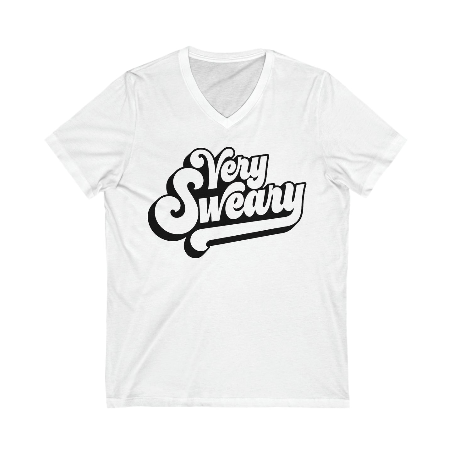 Very Sweary: Unisex Jersey Short Sleeve V-Neck Tee