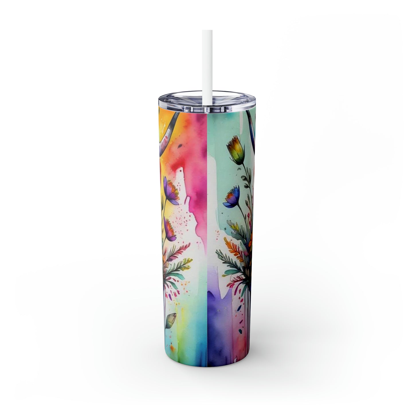 Rainbow Highland Cow - 20oz Tumbler