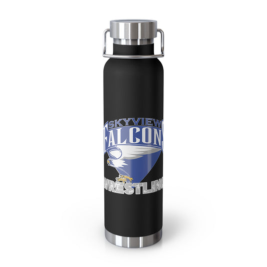 Falcons Wrestling: Copper Vacuum Insulated Bottle, 22oz