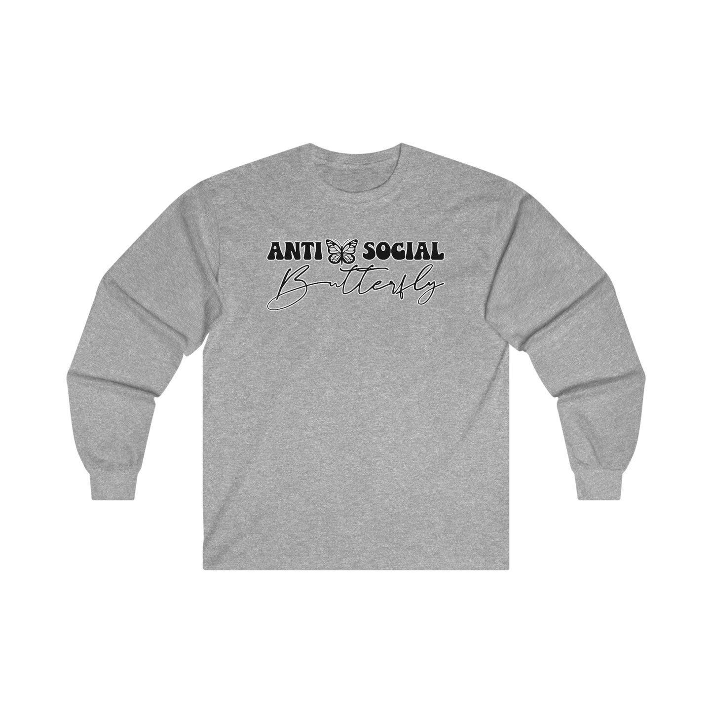 Antisocial Butterfly: Ultra Cotton Long Sleeve Tee