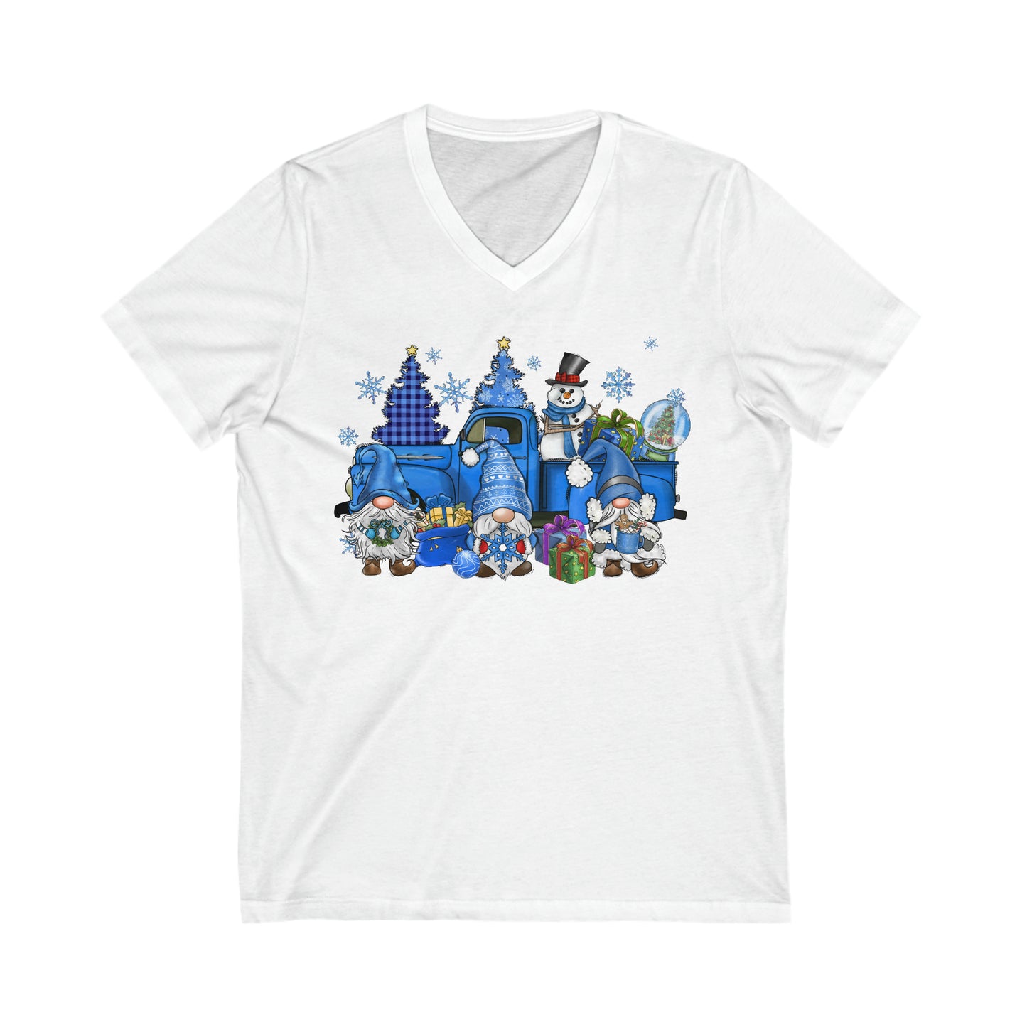 Snowmies: Unisex Jersey Short Sleeve V-Neck Tee