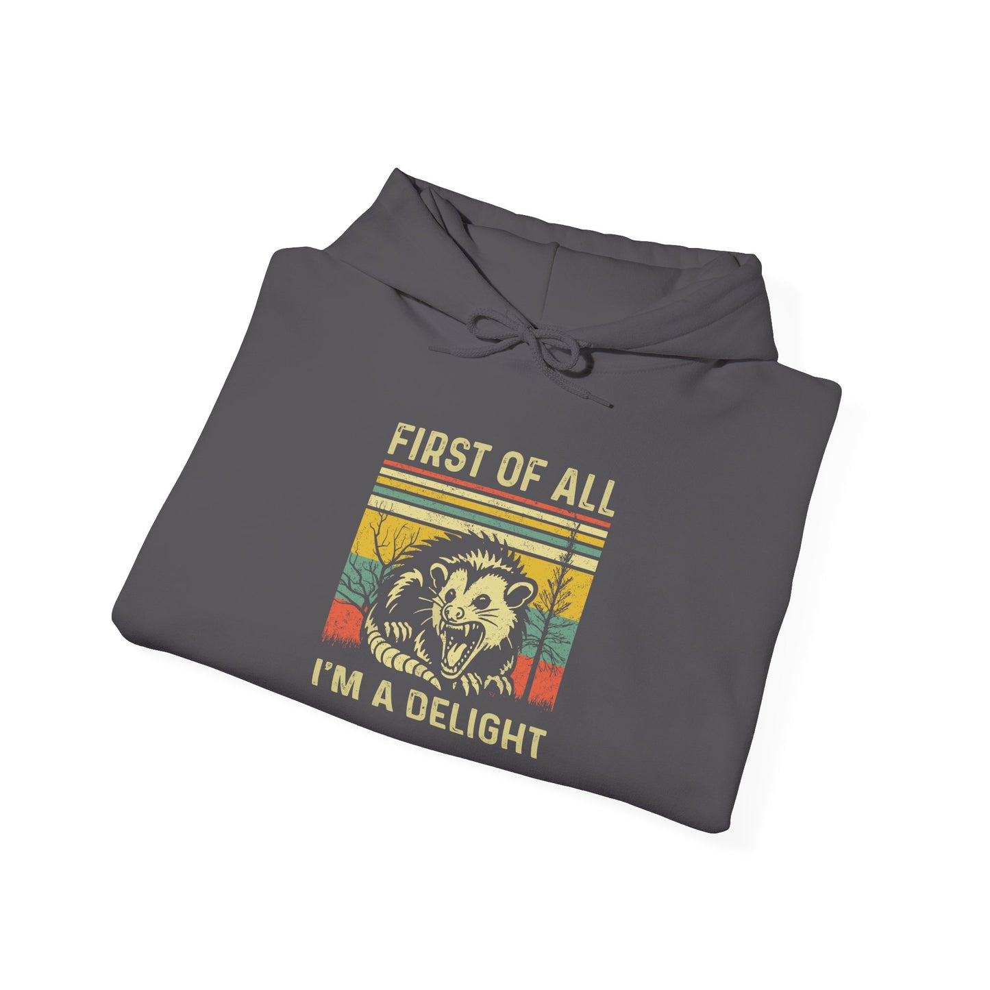 First of All I'm a Delight - Unisex Heavy Blend™ Hooded Sweatshirt