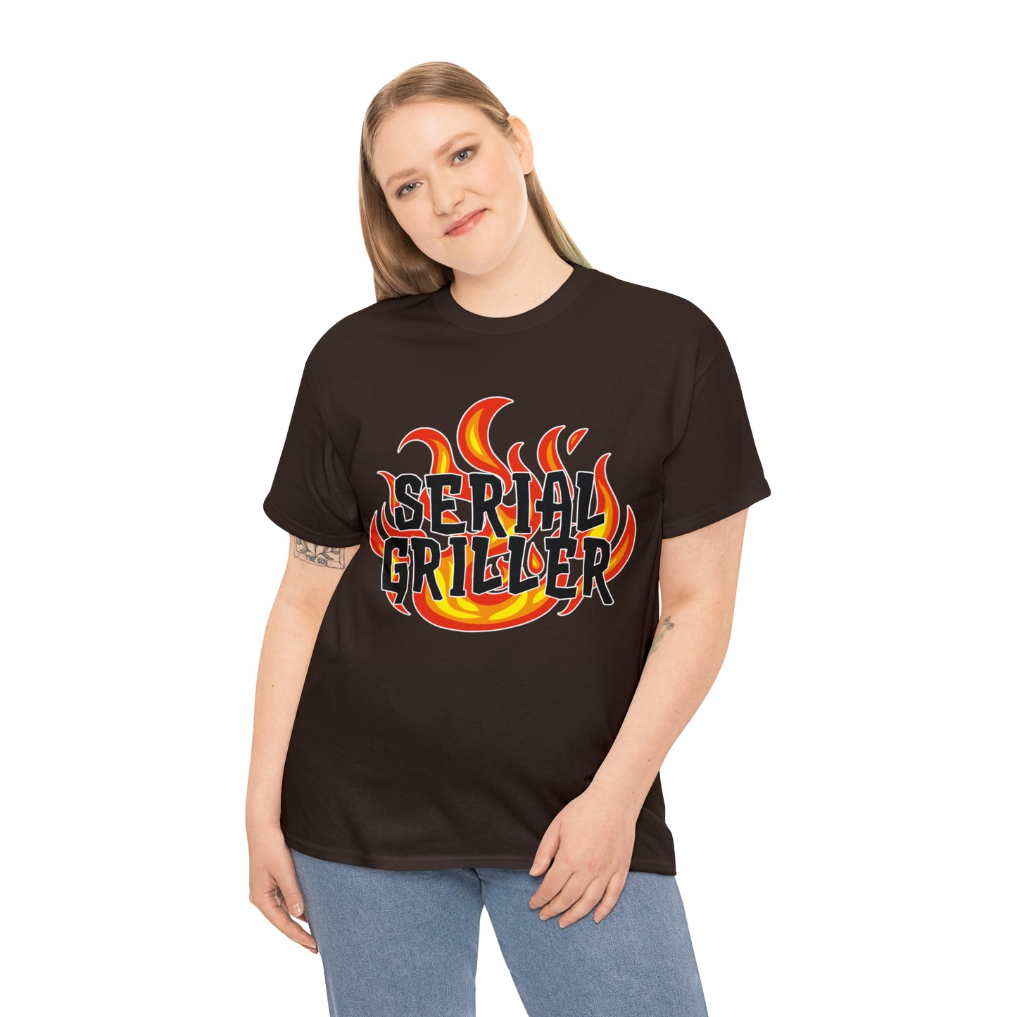 Serial Griller: Unisex Heavy Cotton Tee