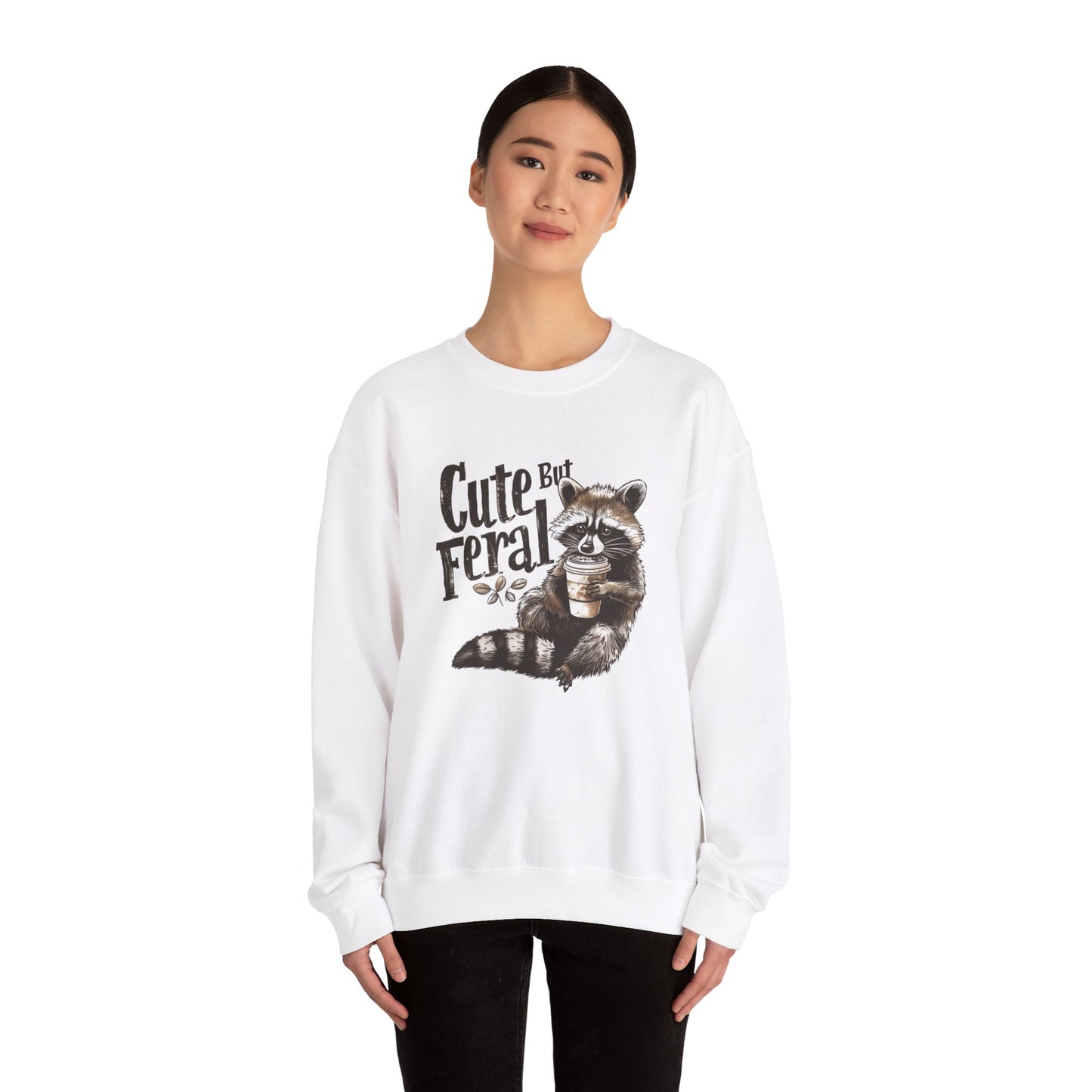 Cute but Feral - Unisex Heavy Blend™ Crewneck Sweatshirt