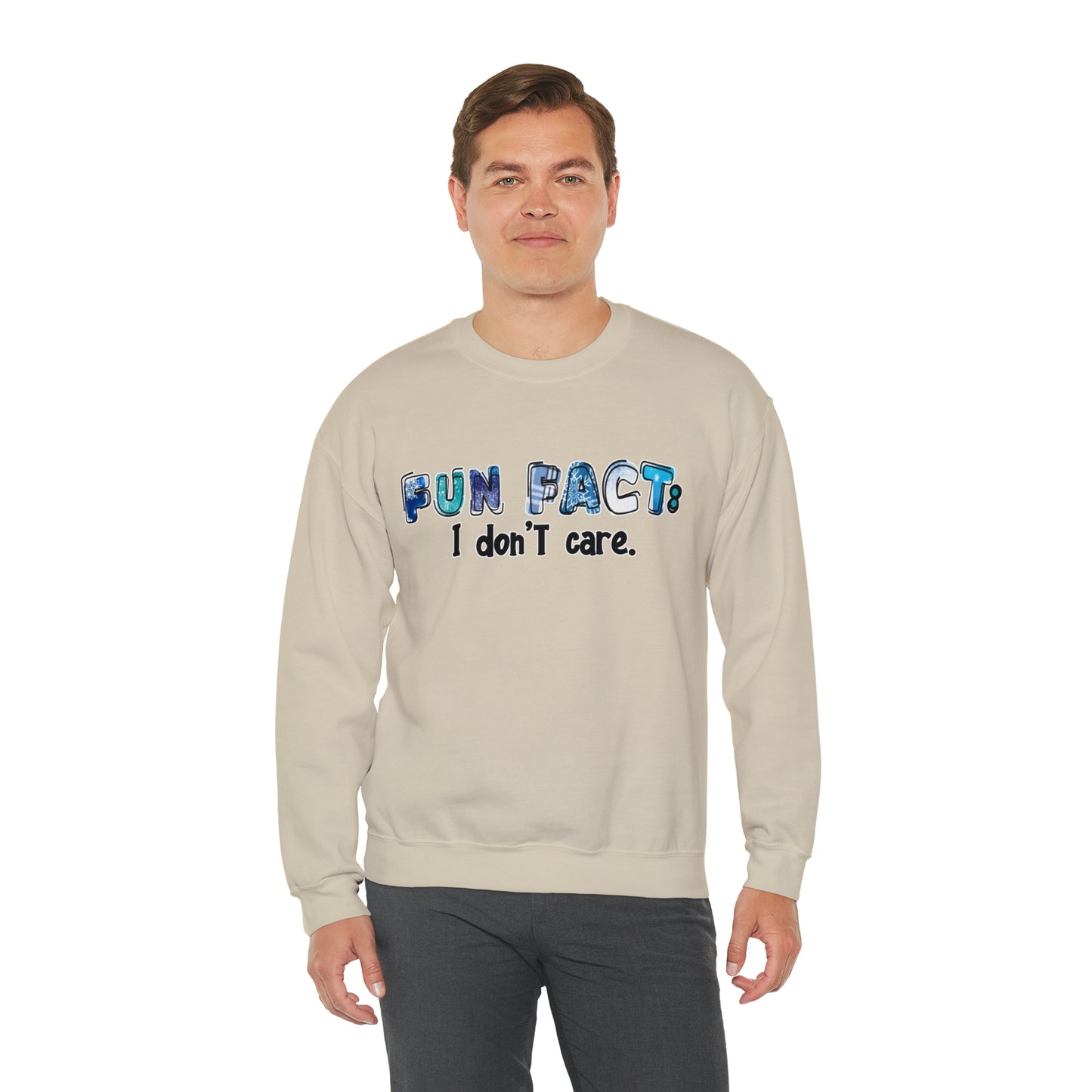 Fun Fact - I don't Care: Unisex Heavy Blend™ Crewneck Sweatshirt