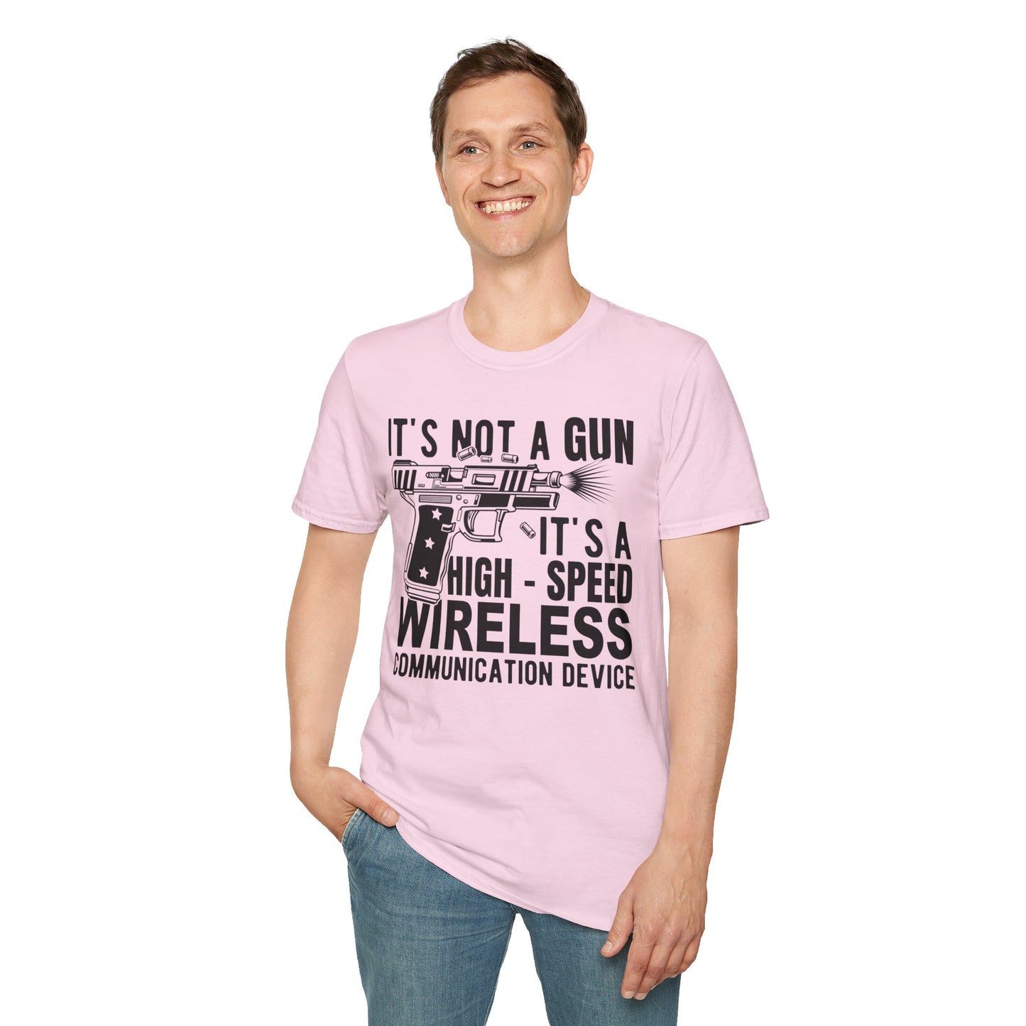 High Speed Communication Device Unisex Softstyle T-Shirt