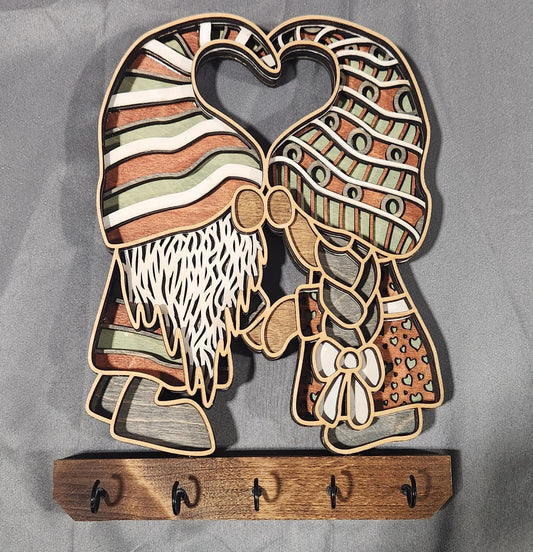 Layered Gnomes Key Holder