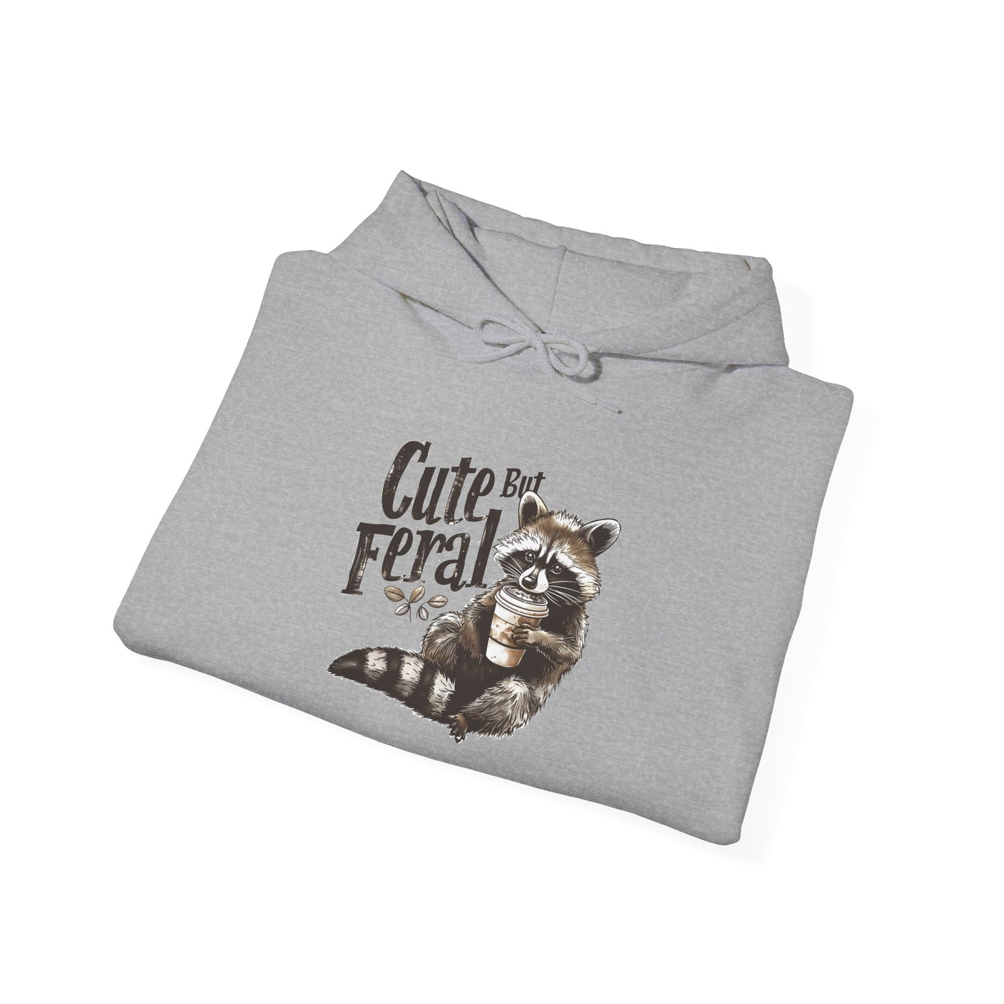 Cute but Feral - Unisex Heavy Blend™ Hooded Sweatshirt