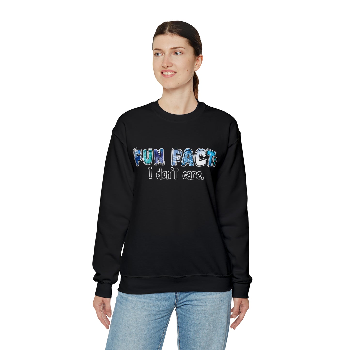 Fun Fact - I don't Care: Unisex Heavy Blend™ Crewneck Sweatshirt