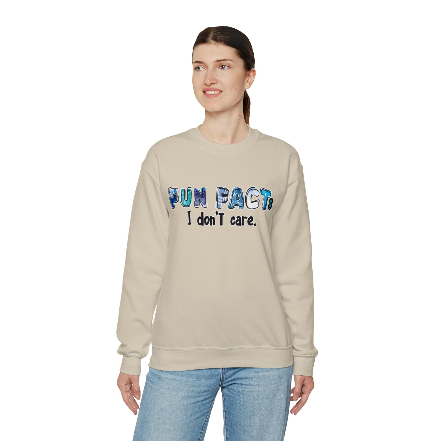 Fun Fact - I don't Care: Unisex Heavy Blend™ Crewneck Sweatshirt