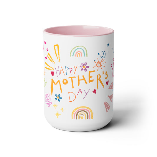 Happy Mothers Day 15oz Two-Tone Coffee Mug