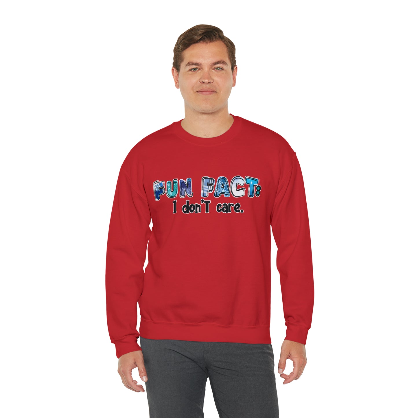 Fun Fact - I don't Care: Unisex Heavy Blend™ Crewneck Sweatshirt