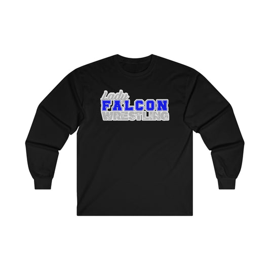 Lady Falcon Wrestling 2-Sided: Ultra Cotton Long Sleeve Tee