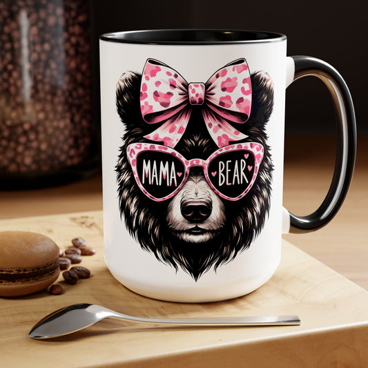 Mama Bear 15oz Two-Tone Coffee Mug