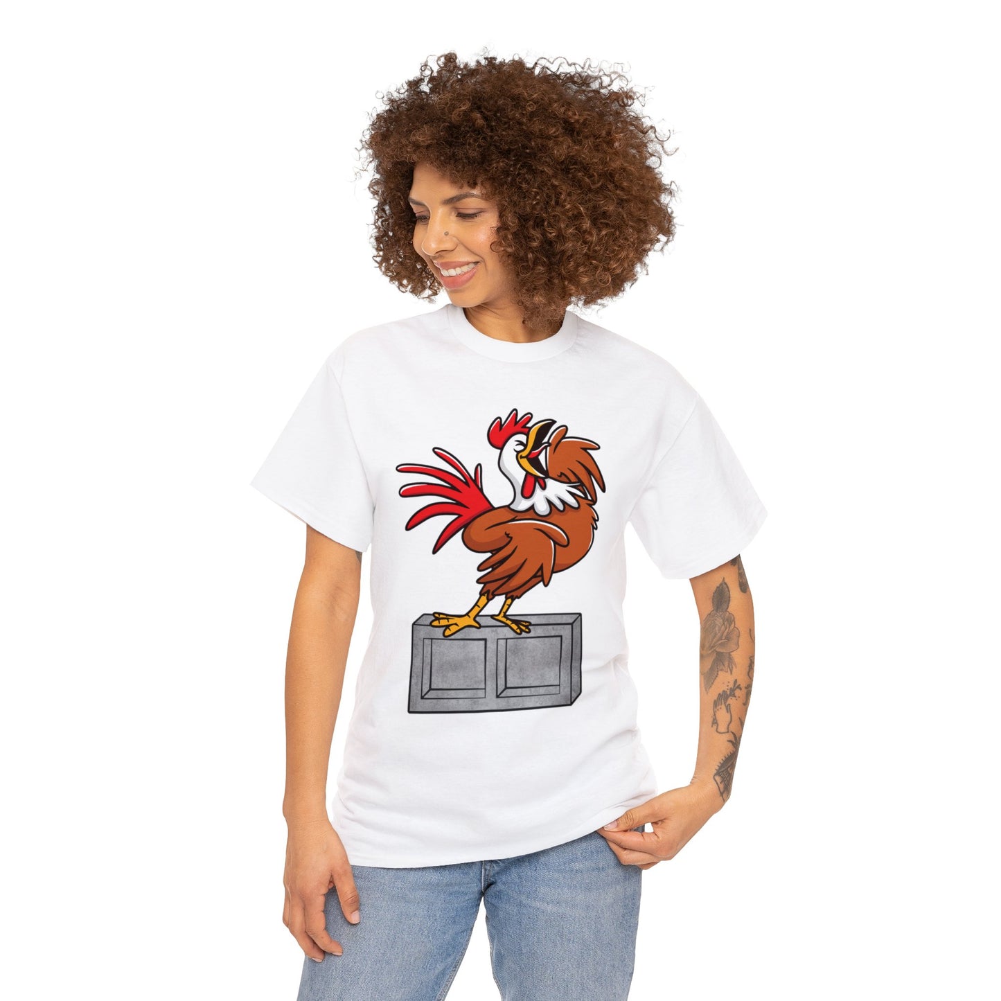 Cock Block: Unisex Heavy Cotton Tee