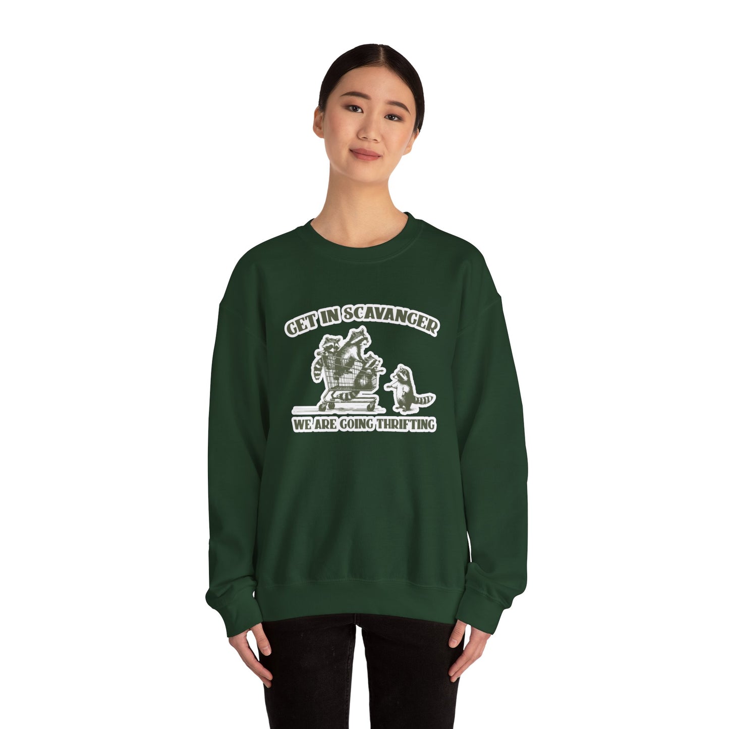 Get in Scavanger We Are Going Thrifting - Unisex Heavy Blend™ Crewneck Sweatshirt