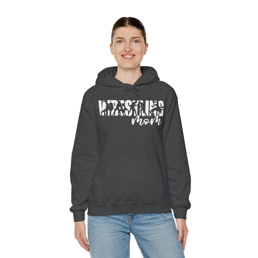 Wrestling Mom: Unisex Heavy Blend™ Hooded Sweatshirt