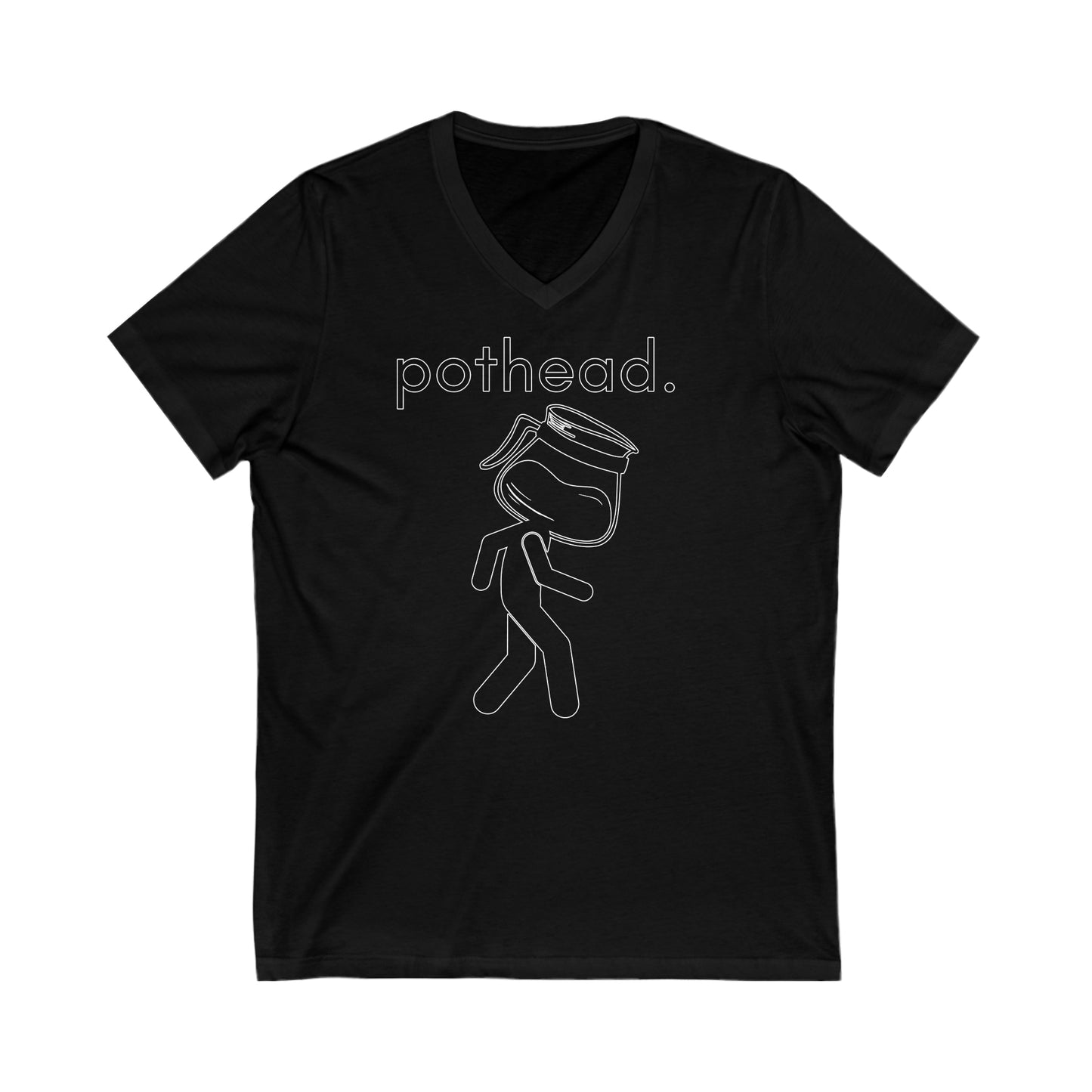 Pothead: Unisex Jersey Short Sleeve V-Neck Tee