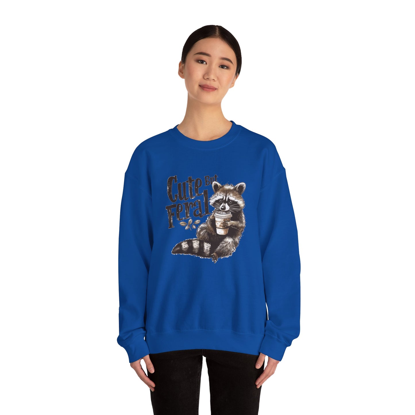 Cute but Feral - Unisex Heavy Blend™ Crewneck Sweatshirt