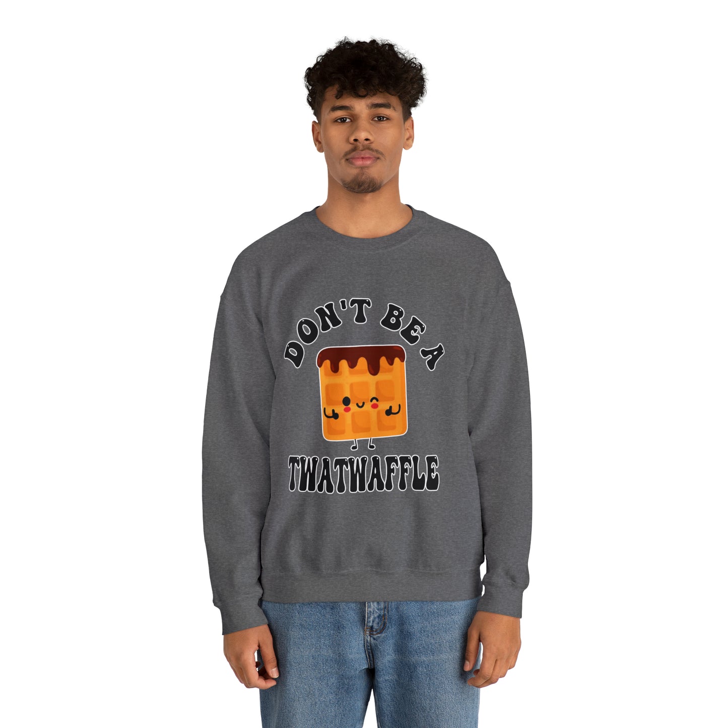 Don't Be a Twatwaffle: Unisex Heavy Blend™ Crewneck Sweatshirt