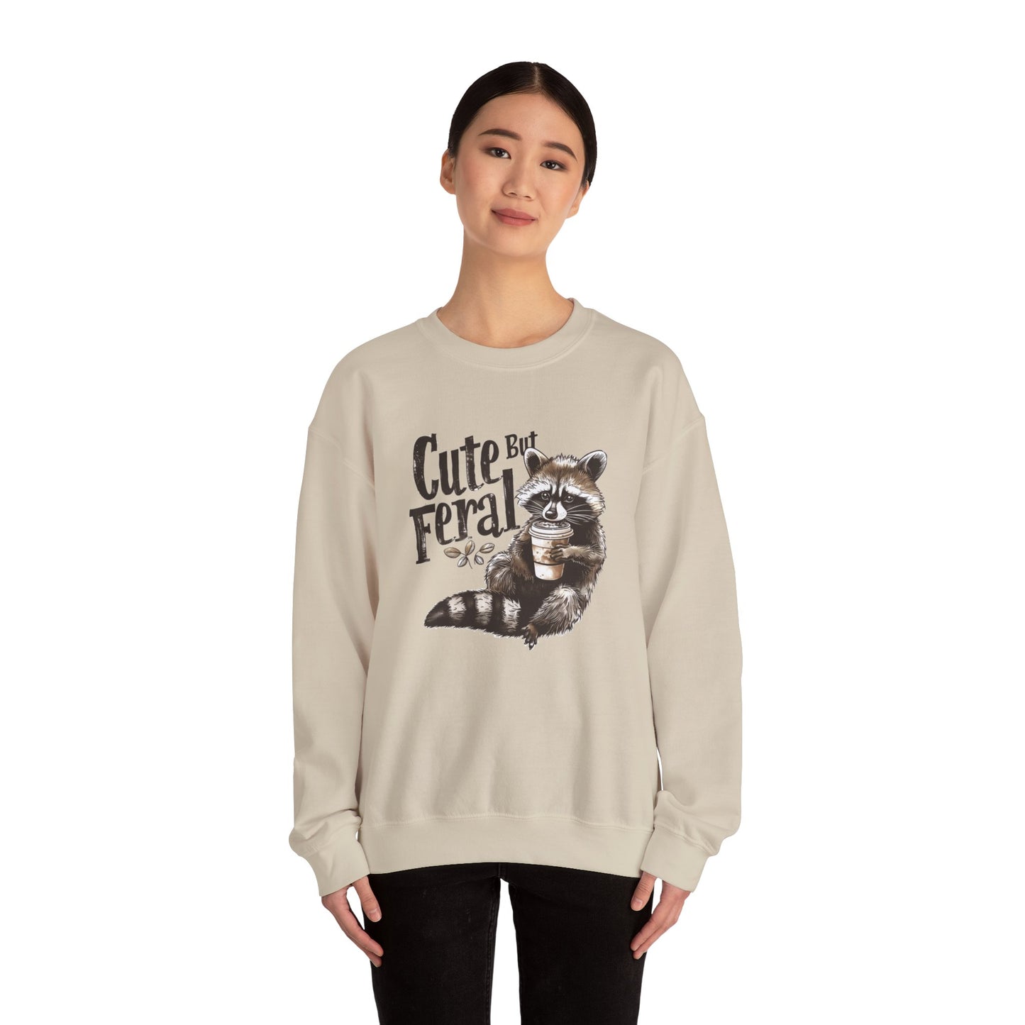 Cute but Feral - Unisex Heavy Blend™ Crewneck Sweatshirt