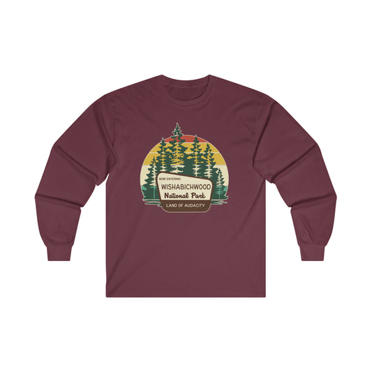 Now Entering Wishabichwood National Forest(COLOR): Ultra Cotton Long Sleeve Tee