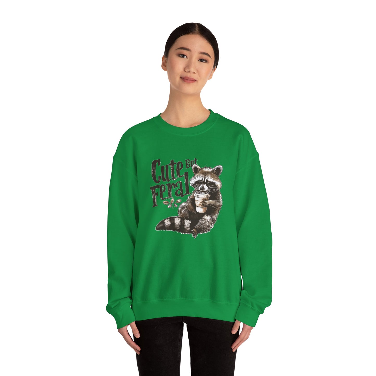 Cute but Feral - Unisex Heavy Blend™ Crewneck Sweatshirt