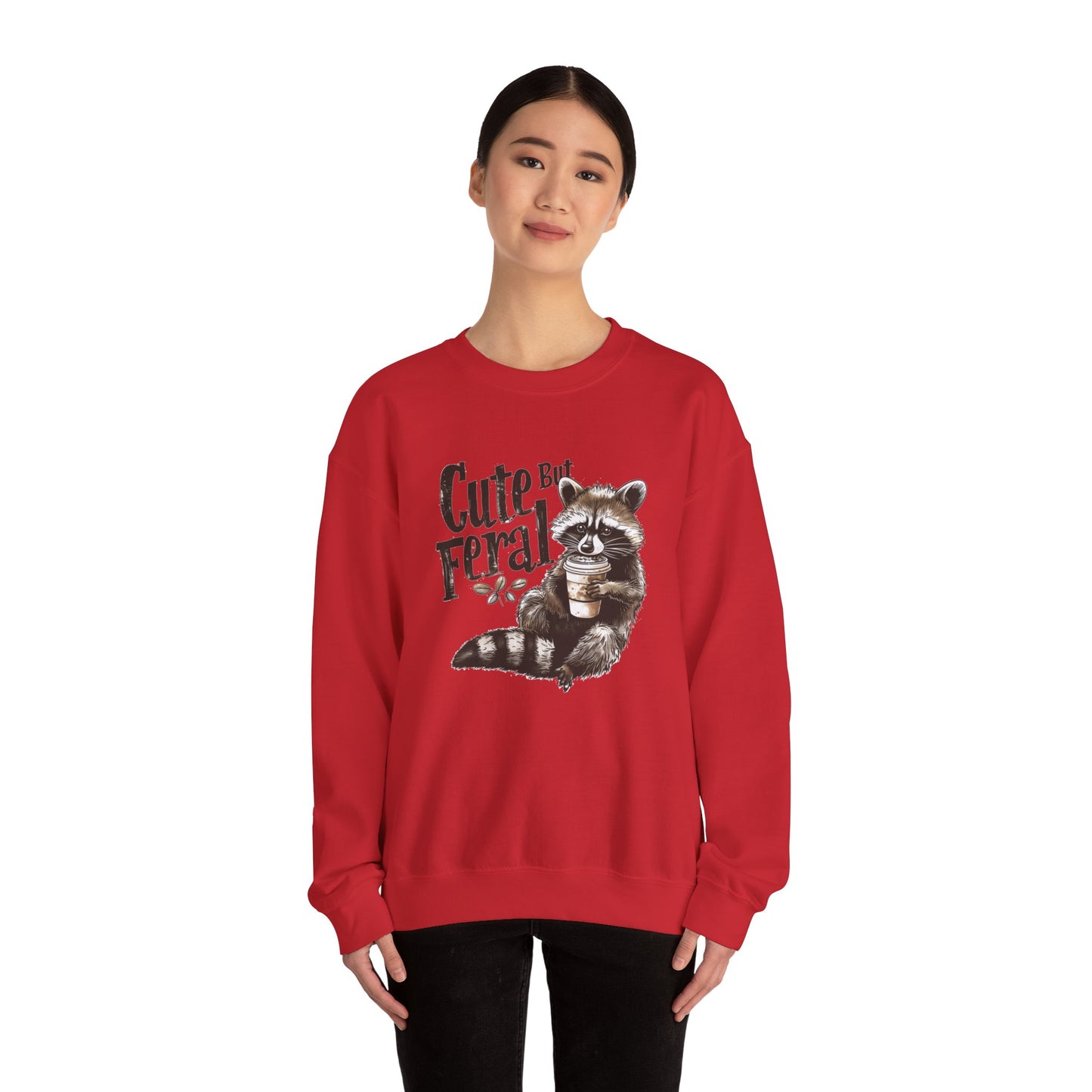 Cute but Feral - Unisex Heavy Blend™ Crewneck Sweatshirt