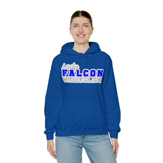 Lady Falcon Wrestling: Unisex Heavy Blend™ Hooded Sweatshirt